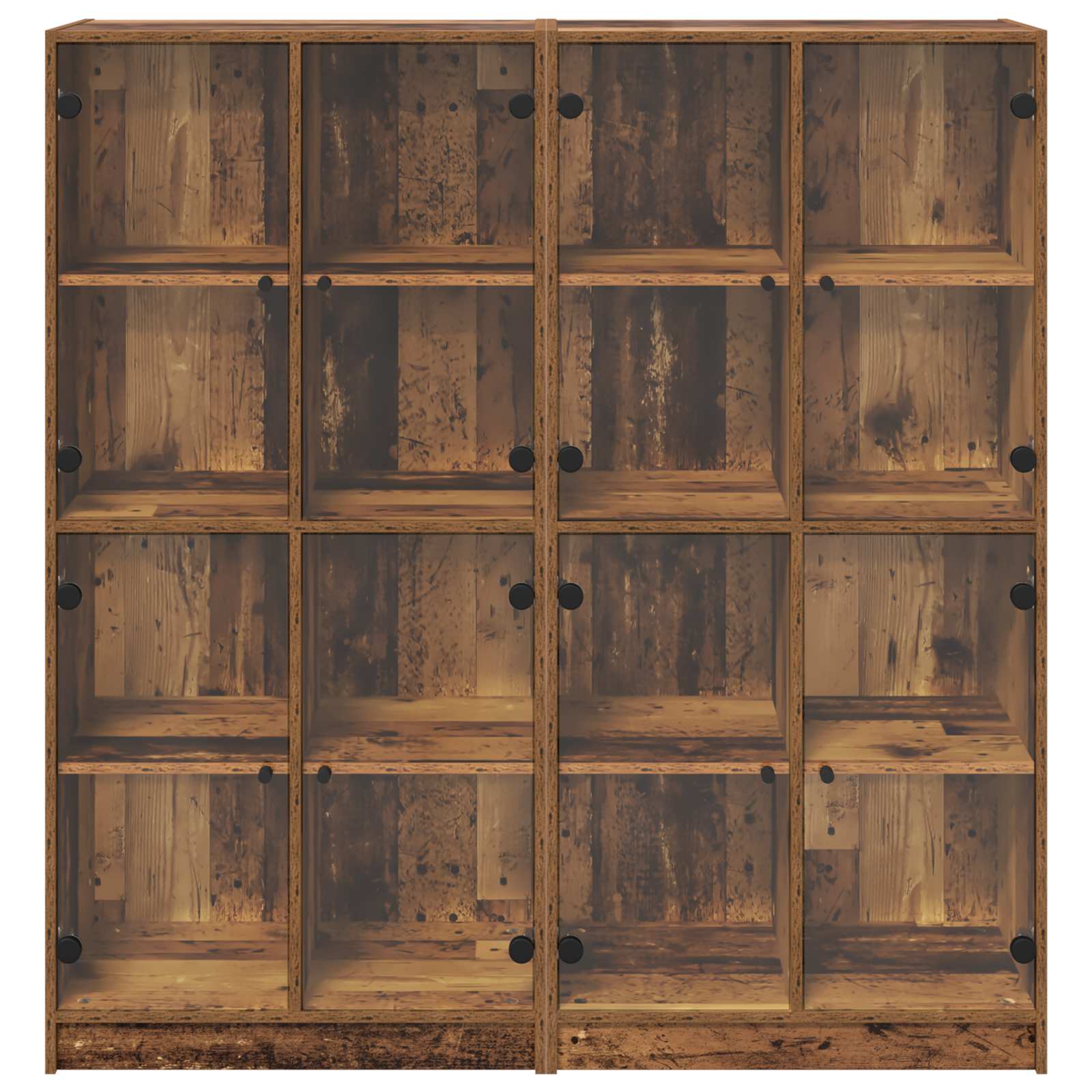 Highboard 2 pcs Altholz 68 x 37 x 142 cm Holzwerkstoff