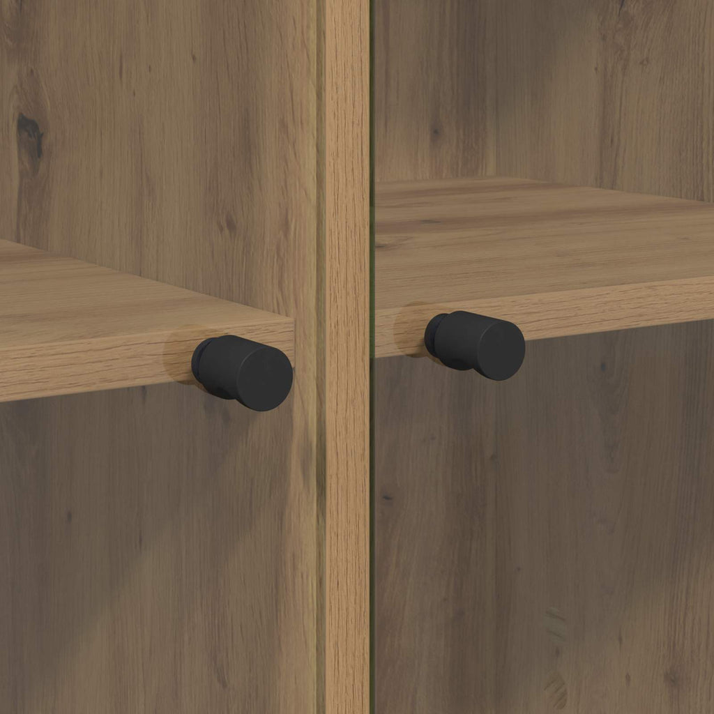Highboard 2 pcs Artisan-Eiche 68 x 37 x 142 cm Holzwerkstoff