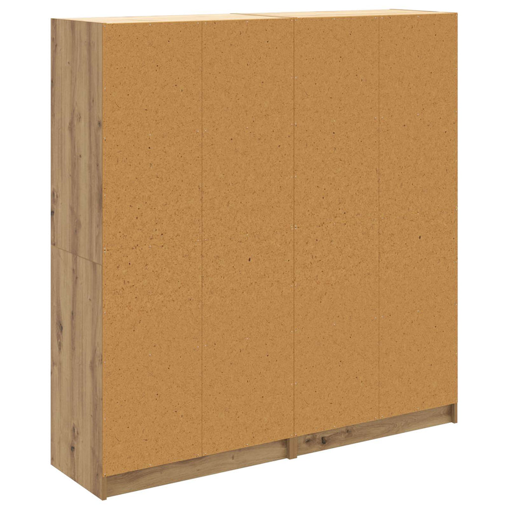 Highboard 2 pcs Artisan-Eiche 68 x 37 x 142 cm Holzwerkstoff