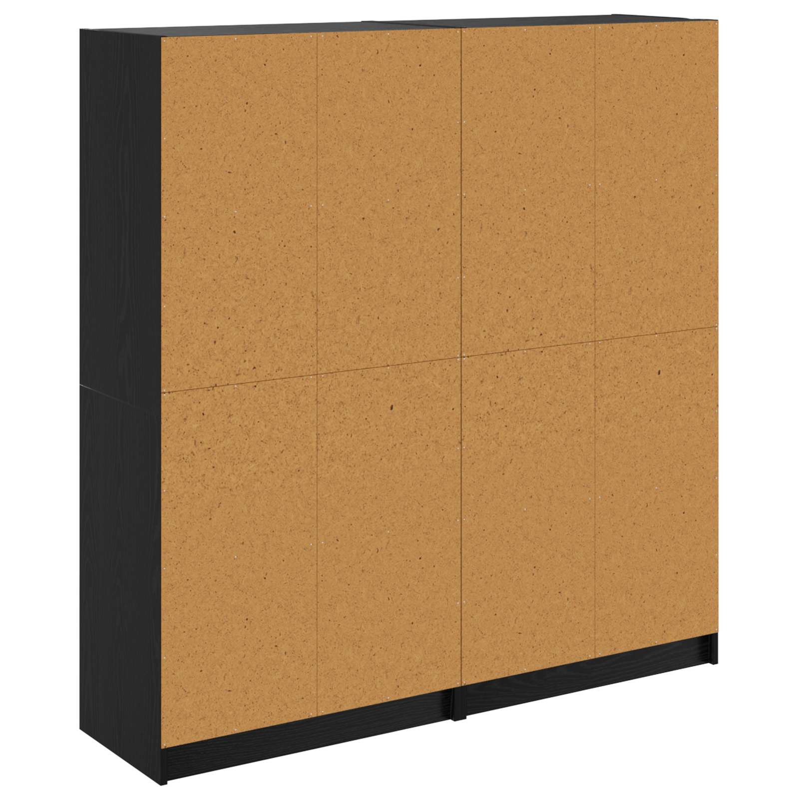 Highboard 2 pcs Schwarz Eichen-Optik 68 x 37 x 142 cm