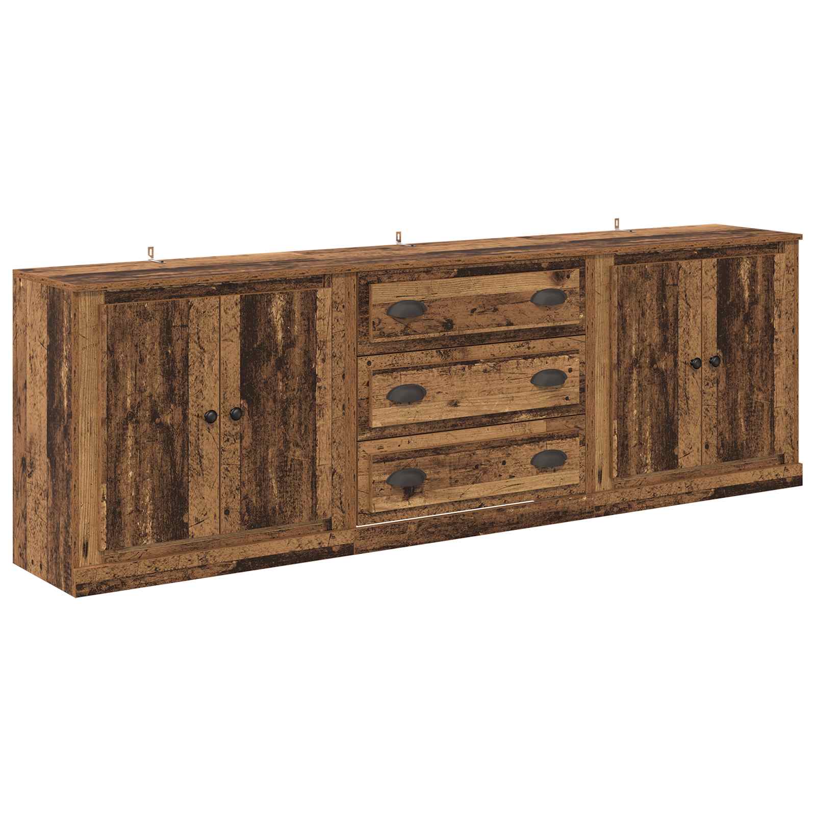 Sideboards 3 pcs Altholz 210 x 35,5 x 67,5 cm Holzwerkstoff