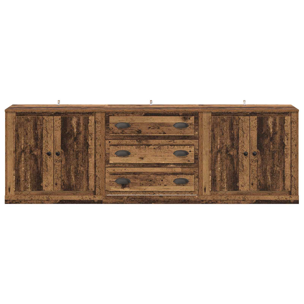 Sideboards 3 pcs Altholz 210 x 35,5 x 67,5 cm Holzwerkstoff