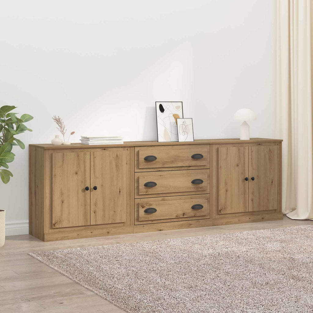 Sideboards 3 pcs Artisan-Eiche 210 x 35,5 x 67,5 cm