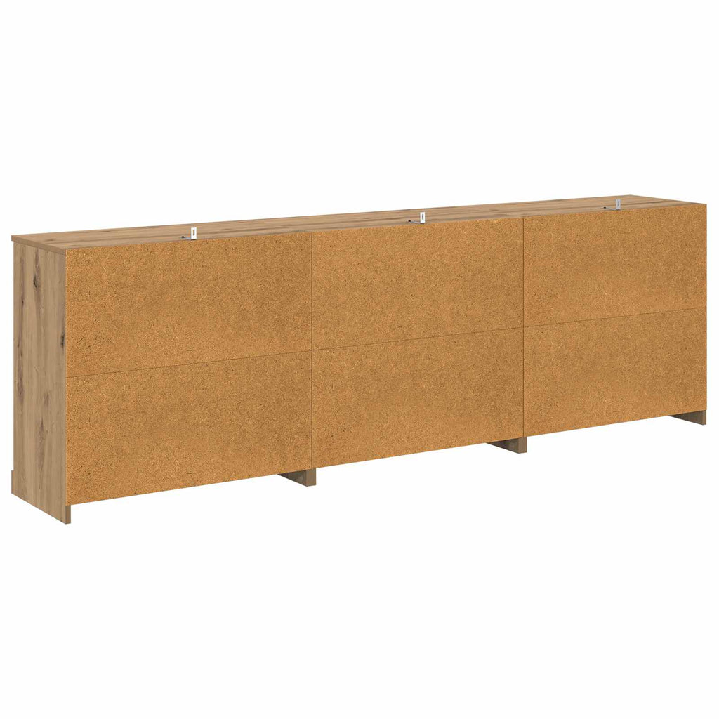Sideboards 3 pcs Artisan-Eiche 210 x 35,5 x 67,5 cm