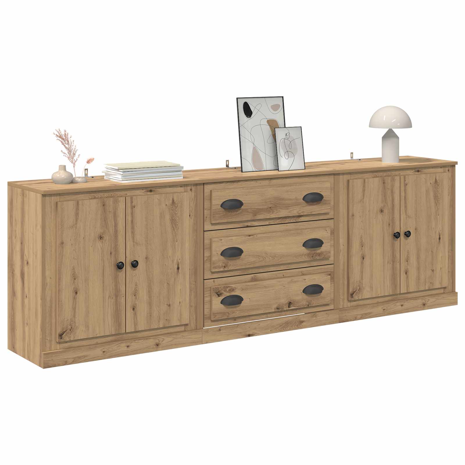 Sideboards 3 pcs Artisan-Eiche 210 x 35,5 x 67,5 cm