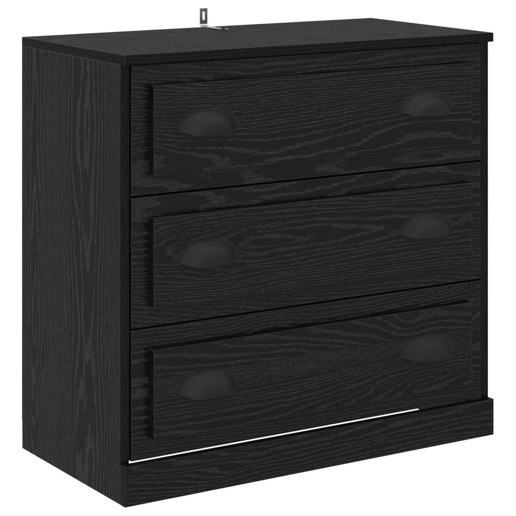 Sideboards 3 pcs Schwarze Eiche 210 x 35,5 x 67,5 cm