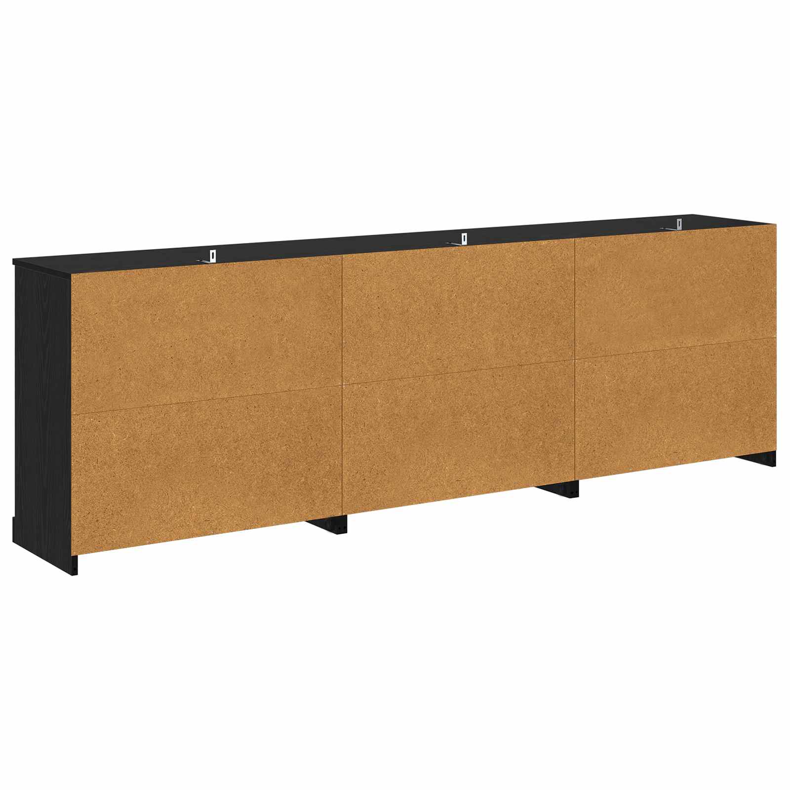 Sideboards 3 pcs Schwarze Eiche 210 x 35,5 x 67,5 cm