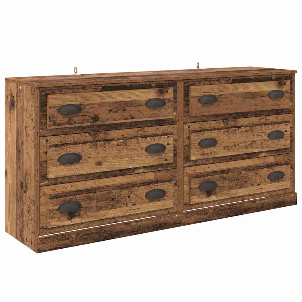 Sideboards 2 pcs Altholz 70 x 35,5 x 67,5 cm Holzwerkstoff