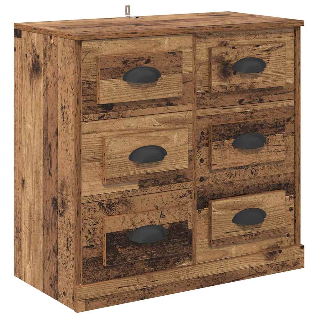 Sideboards 2 pcs Altholz 70 x 35,5 x 67,5 cm Holzwerkstoff