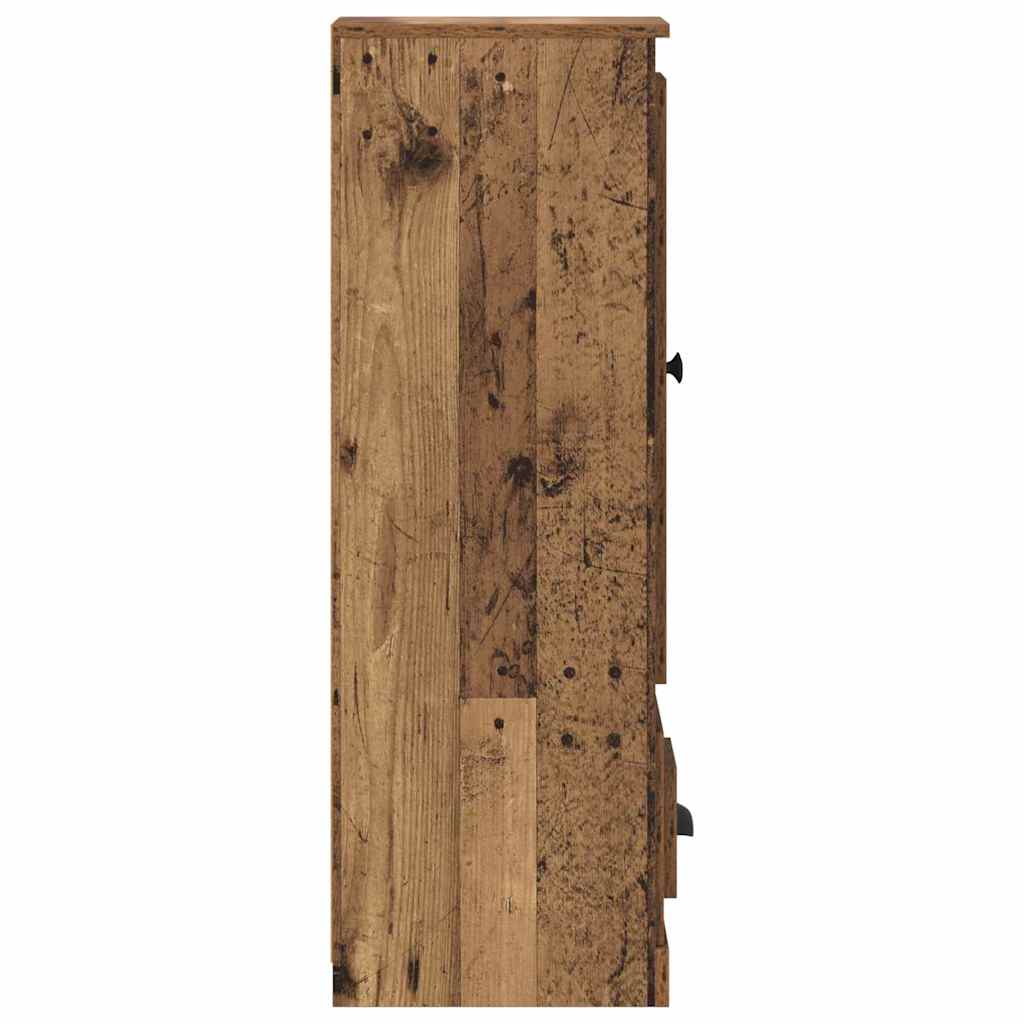 Highboard mit Schubladen 3 pcs Altholz Holzwerkstoff