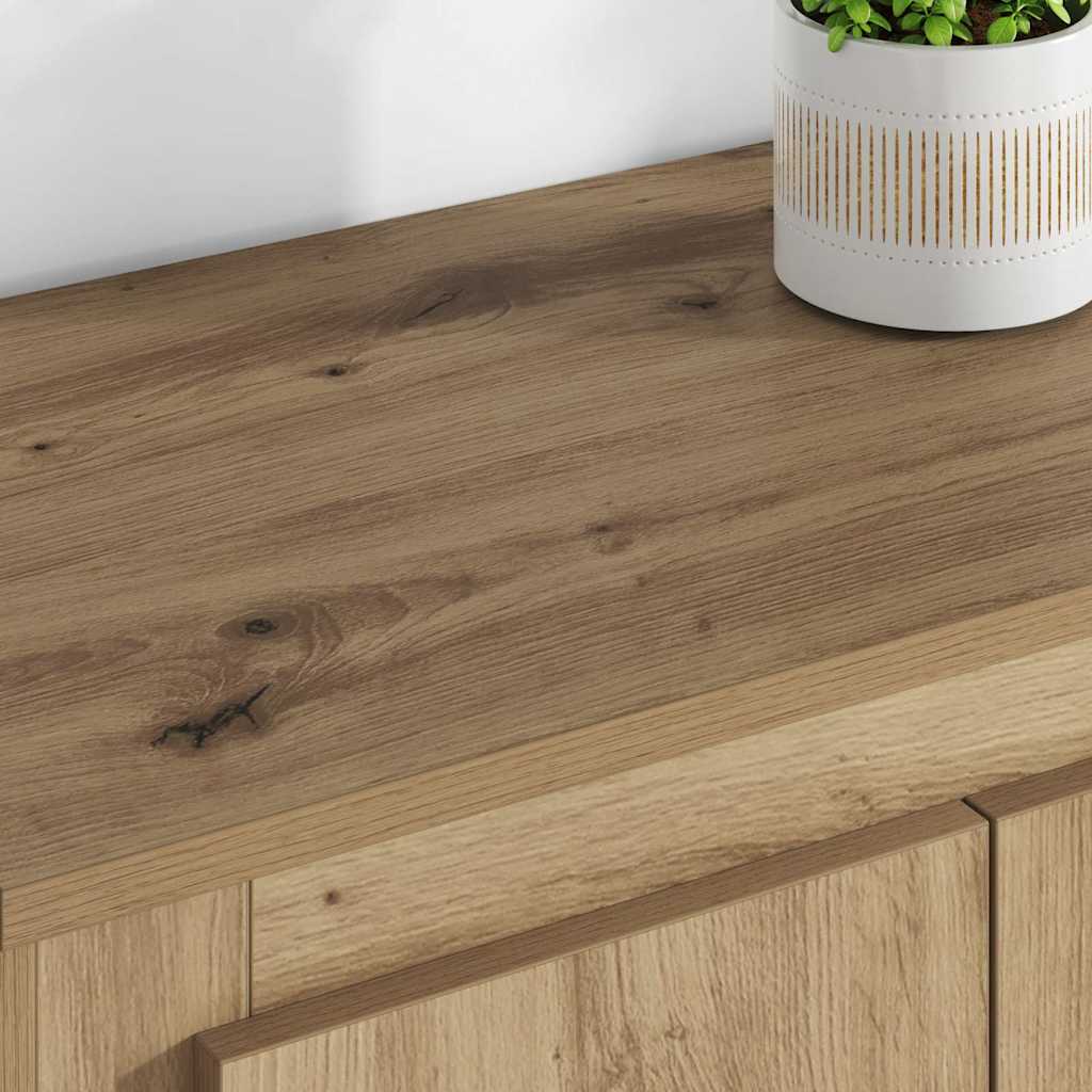 Highboard mit Schubladen 3 pcs Artisan-Eiche Holzwerkstoff