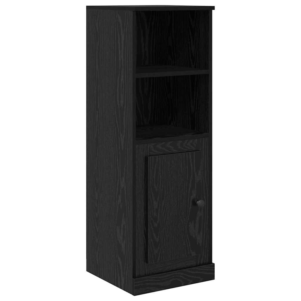 Highboard 3 pcs Schwarz Eichen-Optik Holzwerkstoff