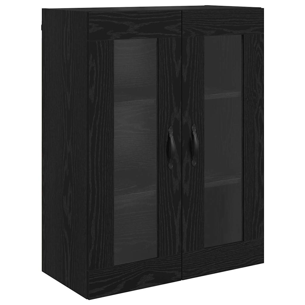 Wandschränke 2 pcs Schwarz Eichen-Optik 69,5 x 34 x 90 cm