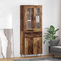 Highboard Altholz 69,5 x 34 x 90 cm Holzwerkstoff