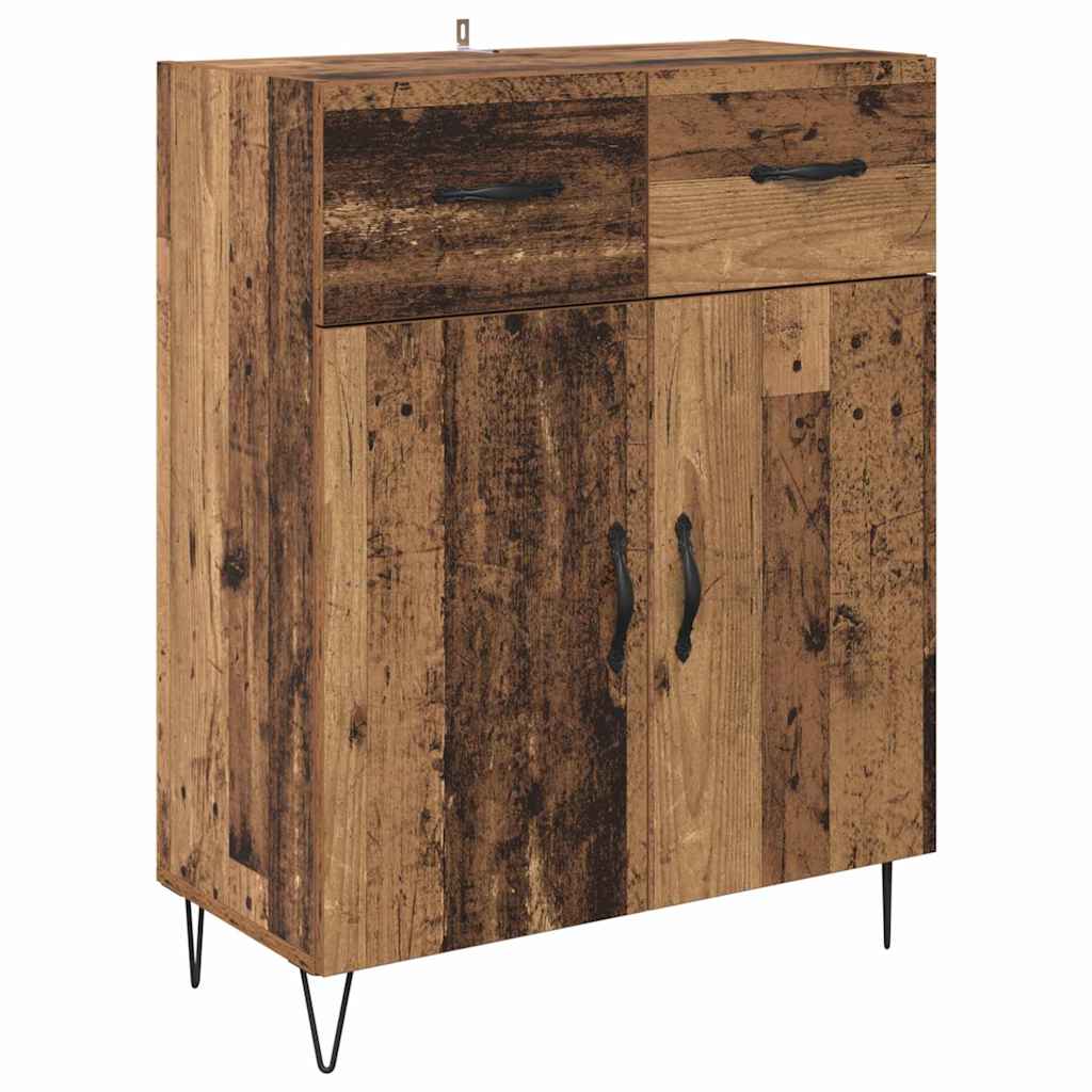 Highboard Altholz 69,5 x 34 x 90 cm Holzwerkstoff