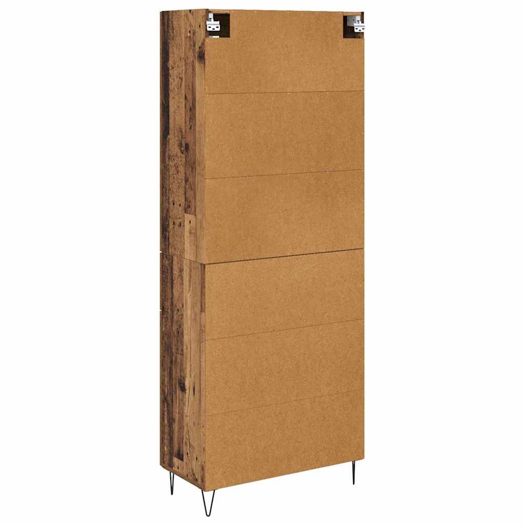 Highboard Altholz 69,5 x 34 x 90 cm Holzwerkstoff