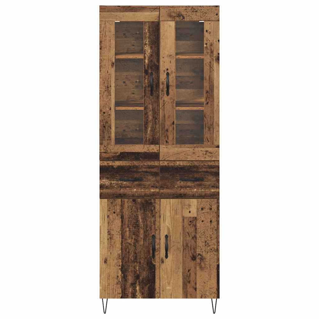 Highboard Altholz 69,5 x 34 x 90 cm Holzwerkstoff