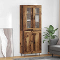 Highboard Altholz 69,5 x 34 x 90 cm Holzwerkstoff