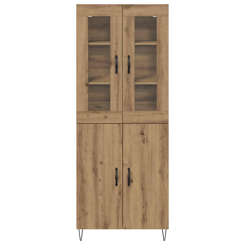 Highboard Artisan-Eiche 69,5 x 34 x 180 cm Holzwerkstoff