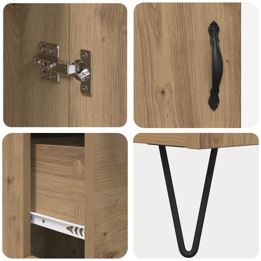 Highboard Artisan-Eiche 69,5 x 34 x 90 cm Holzwerkstoff