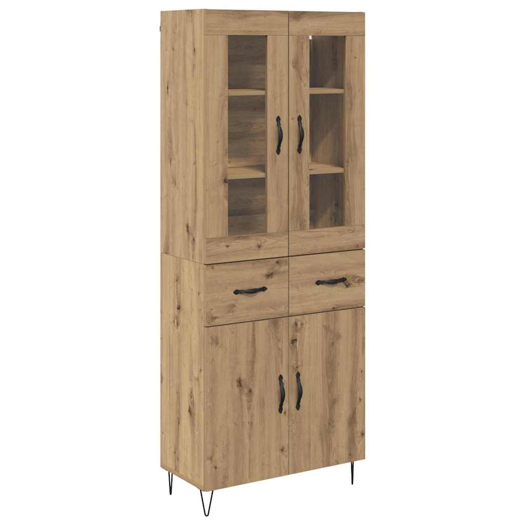 Highboard Artisan-Eiche 69,5 x 34 x 90 cm Holzwerkstoff