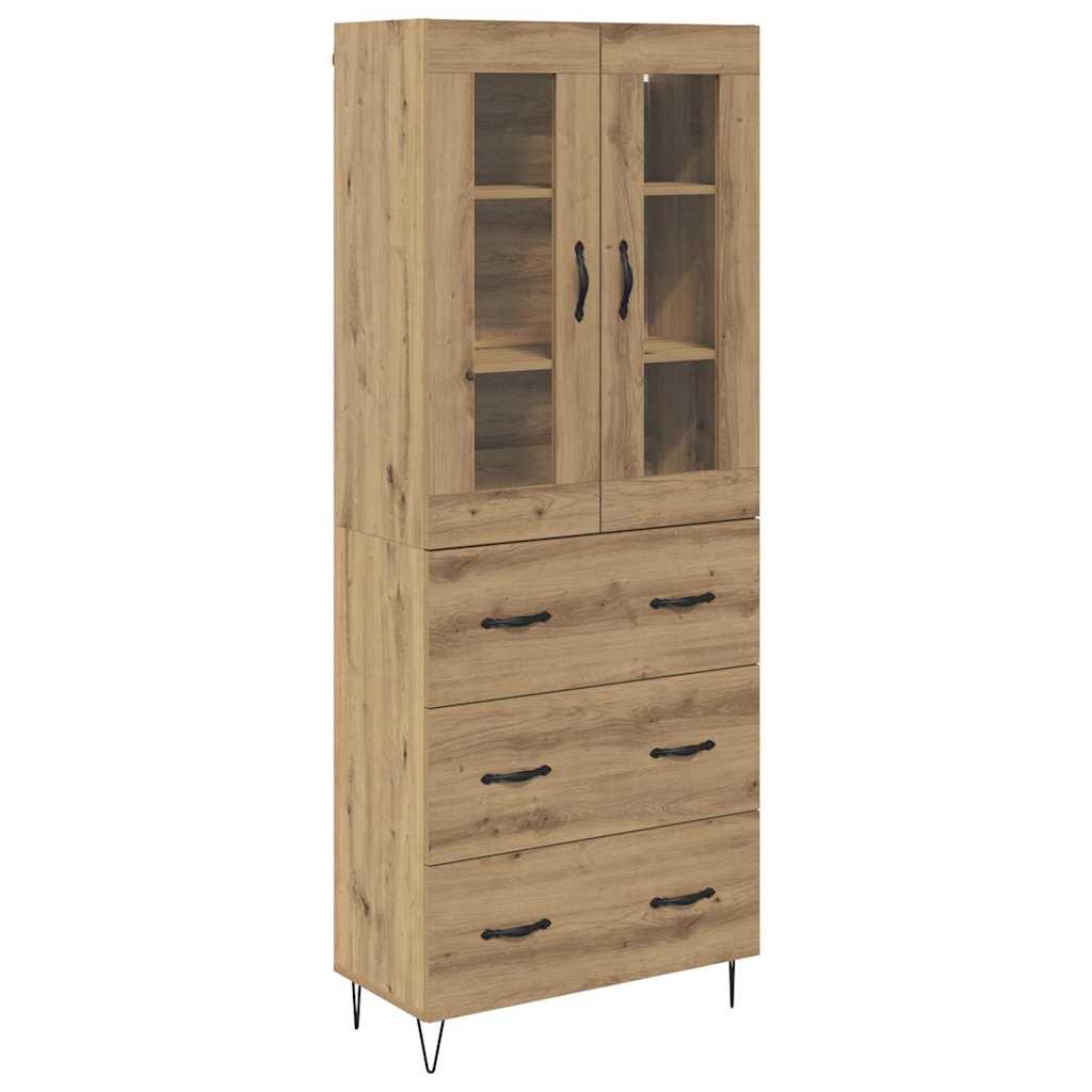 Highboard Artisan-Eiche 69,5 x 34 x 90 cm Holzwerkstoff