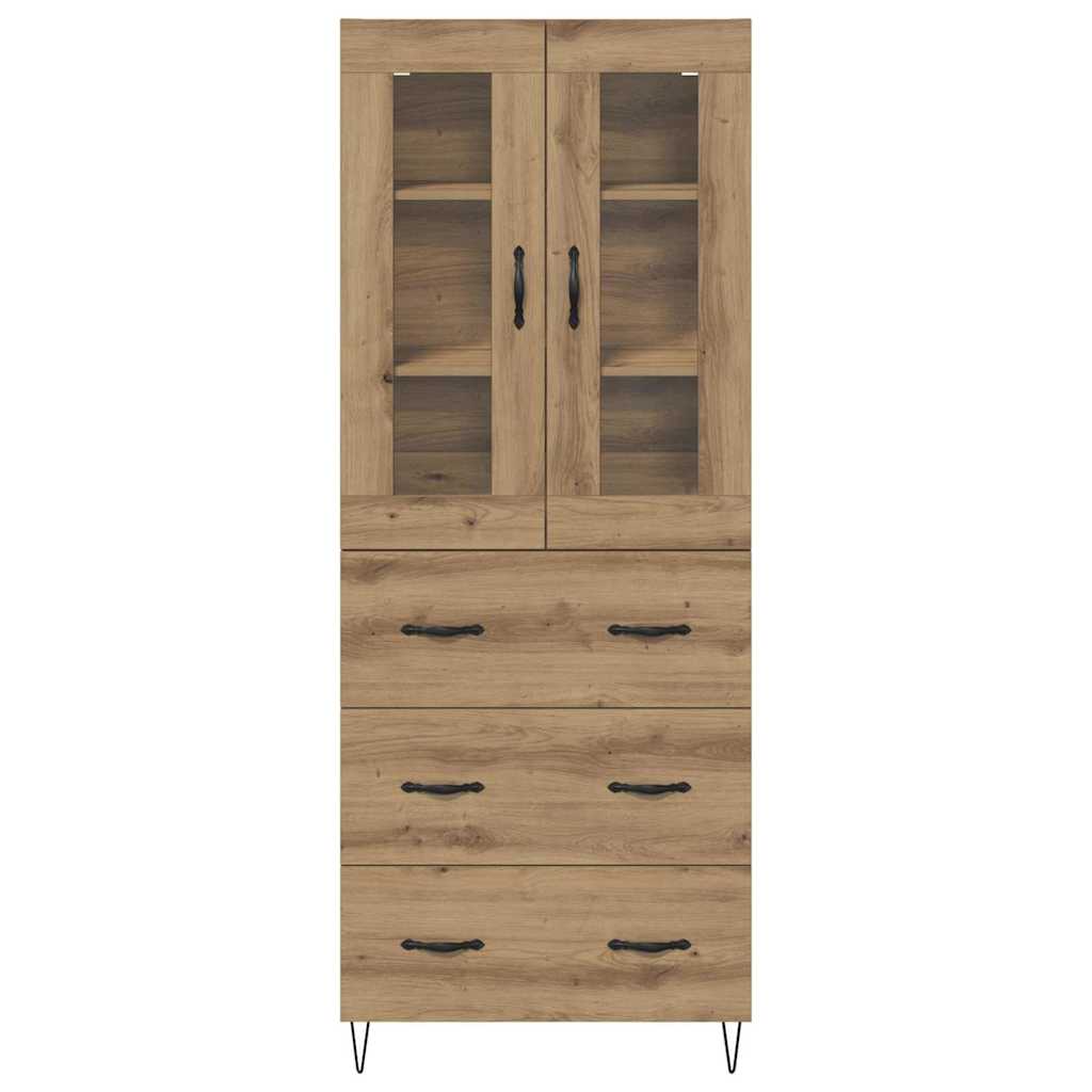Highboard Artisan-Eiche 69,5 x 34 x 90 cm Holzwerkstoff