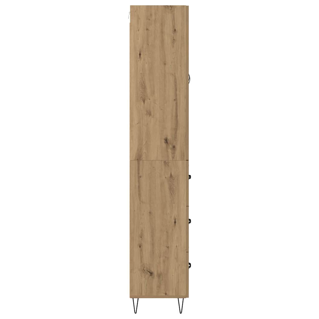 Highboard Artisan-Eiche 69,5 x 34 x 90 cm Holzwerkstoff