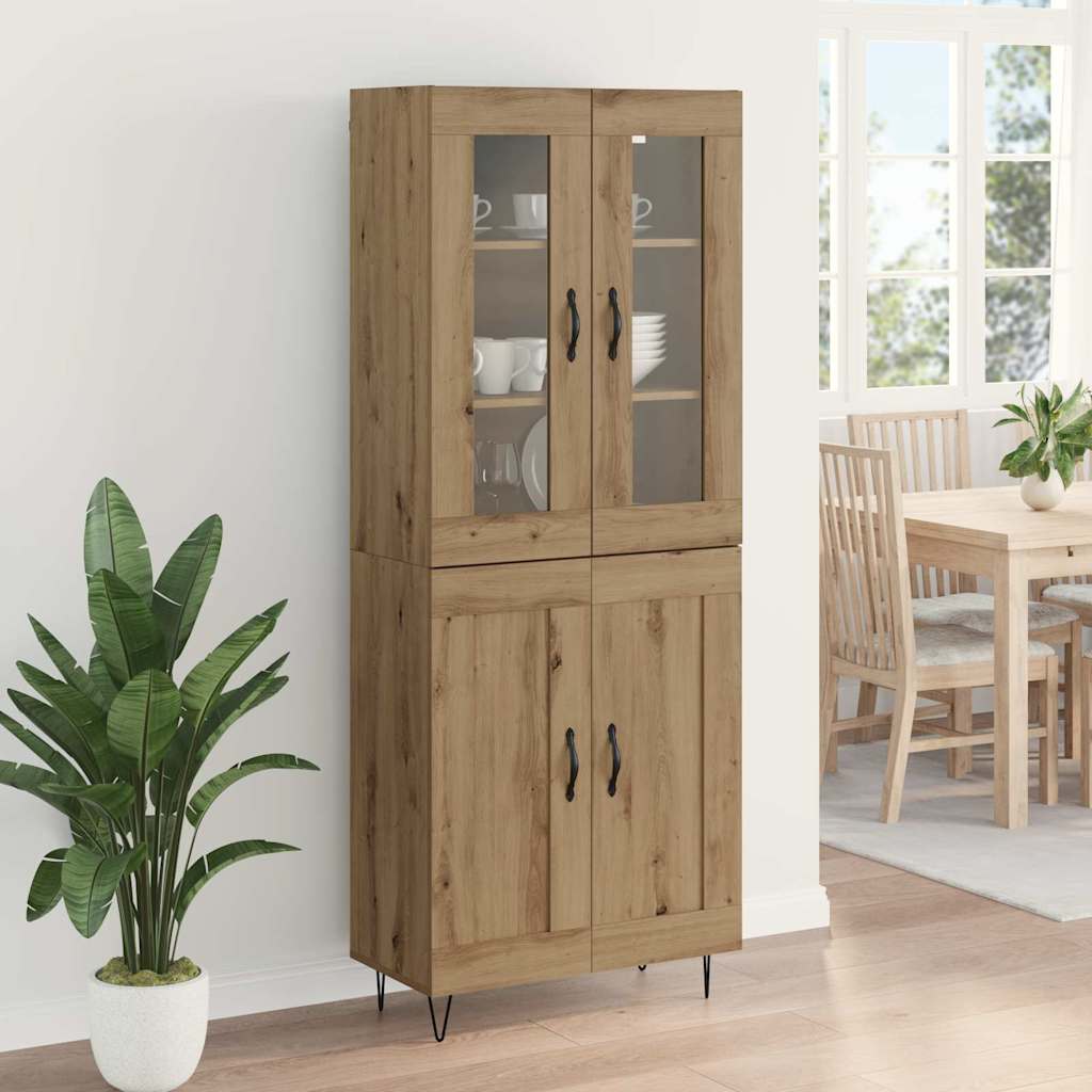 Highboard Artisan-Eiche 69,5 x 34 x 90 cm Holzwerkstoff