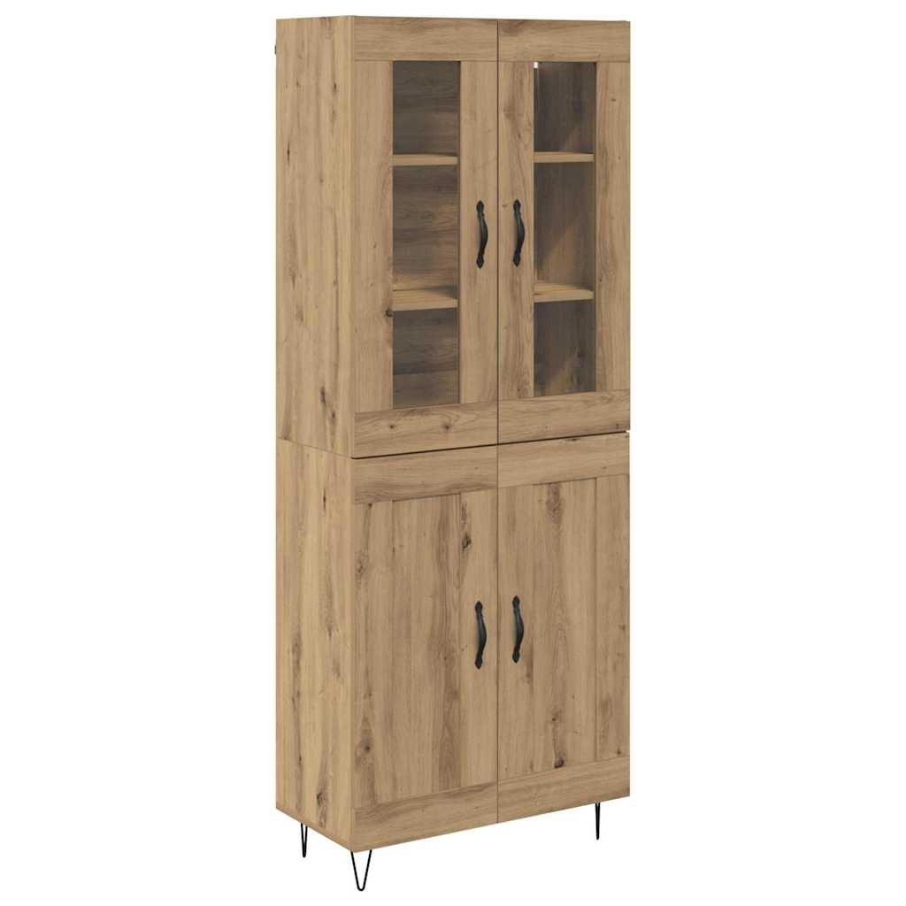 Highboard Artisan-Eiche 69,5 x 34 x 90 cm Holzwerkstoff