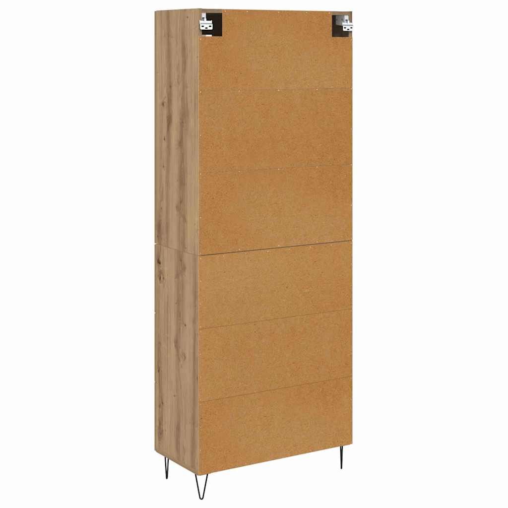 Highboard Artisan-Eiche 69,5 x 34 x 90 cm Holzwerkstoff