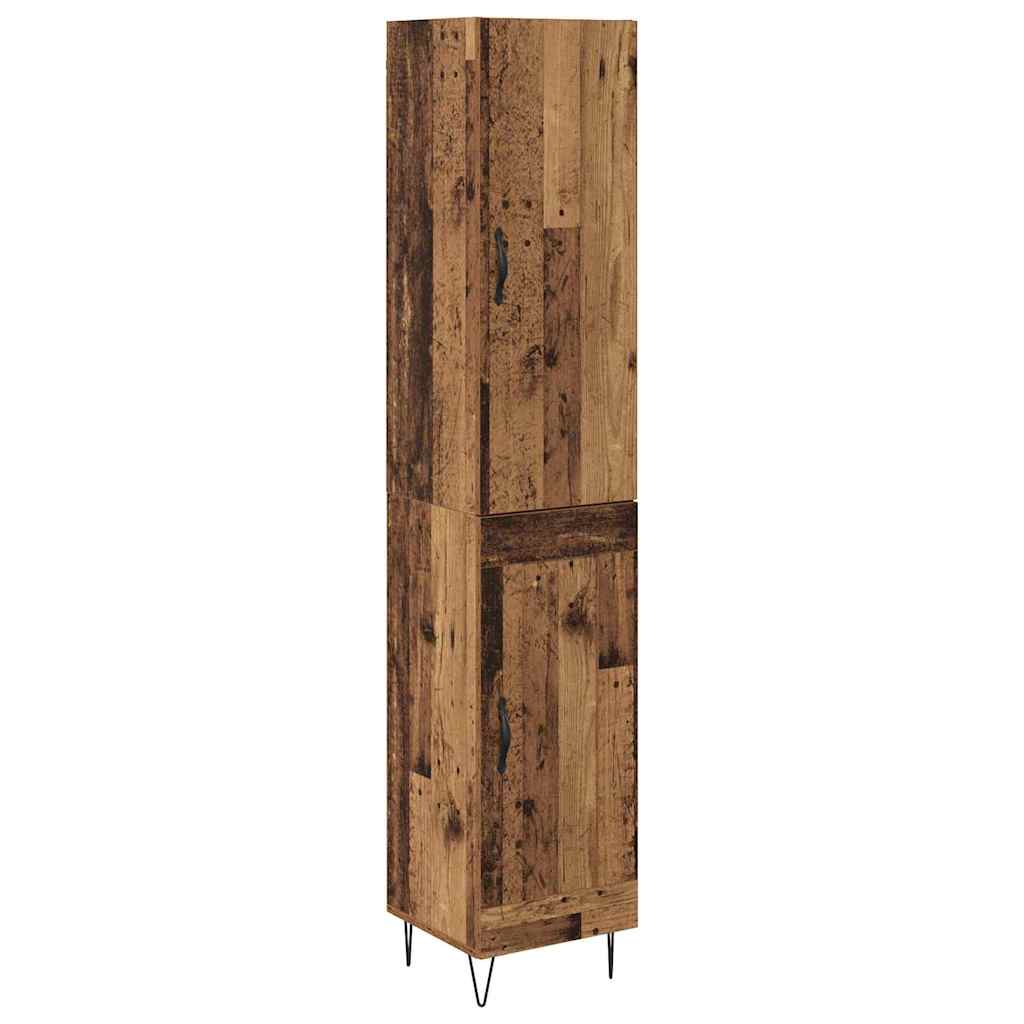 Highboard Altholz 34,5 x 34 x 90 cm Holzwerkstoff