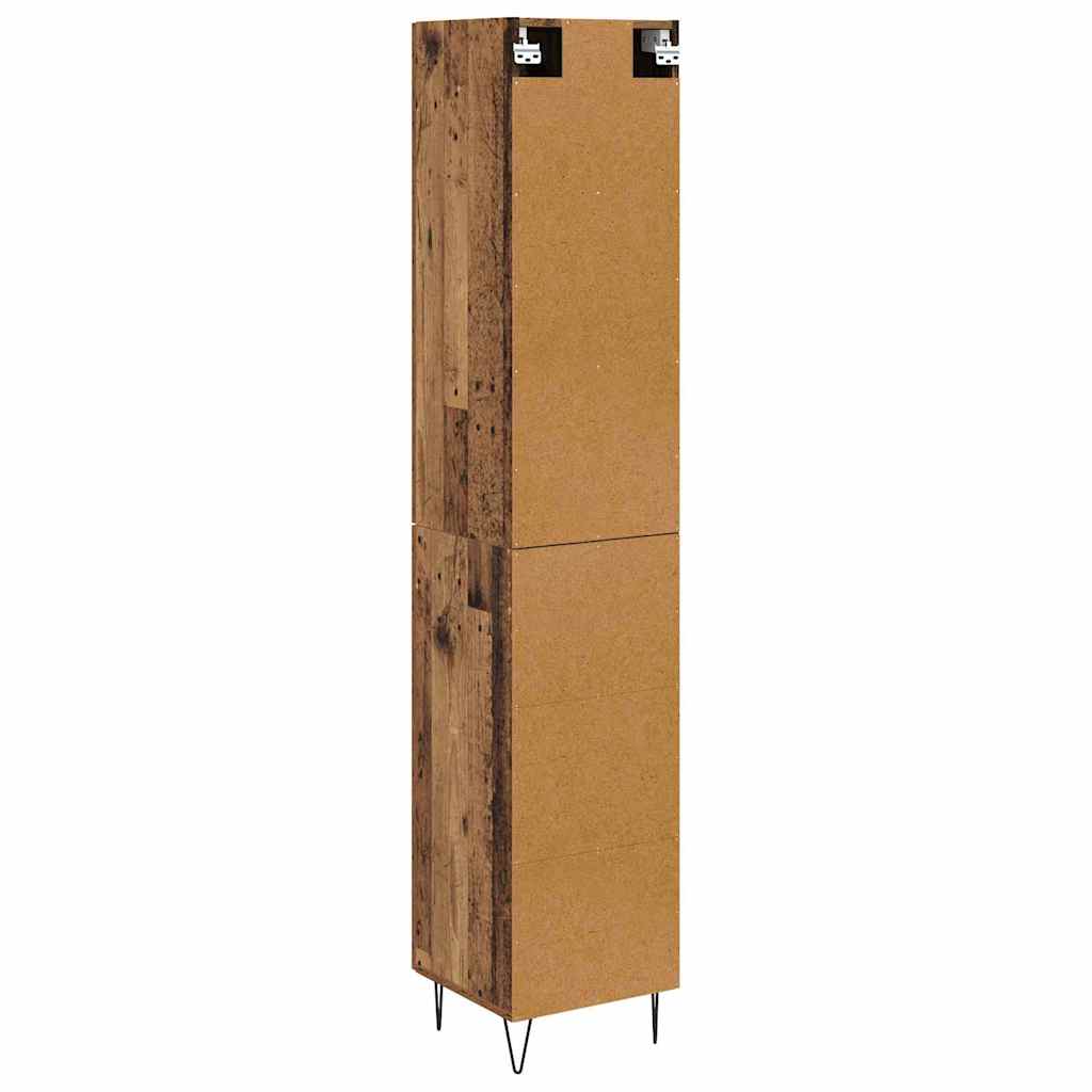 Highboard Altholz 34,5 x 34 x 90 cm Holzwerkstoff