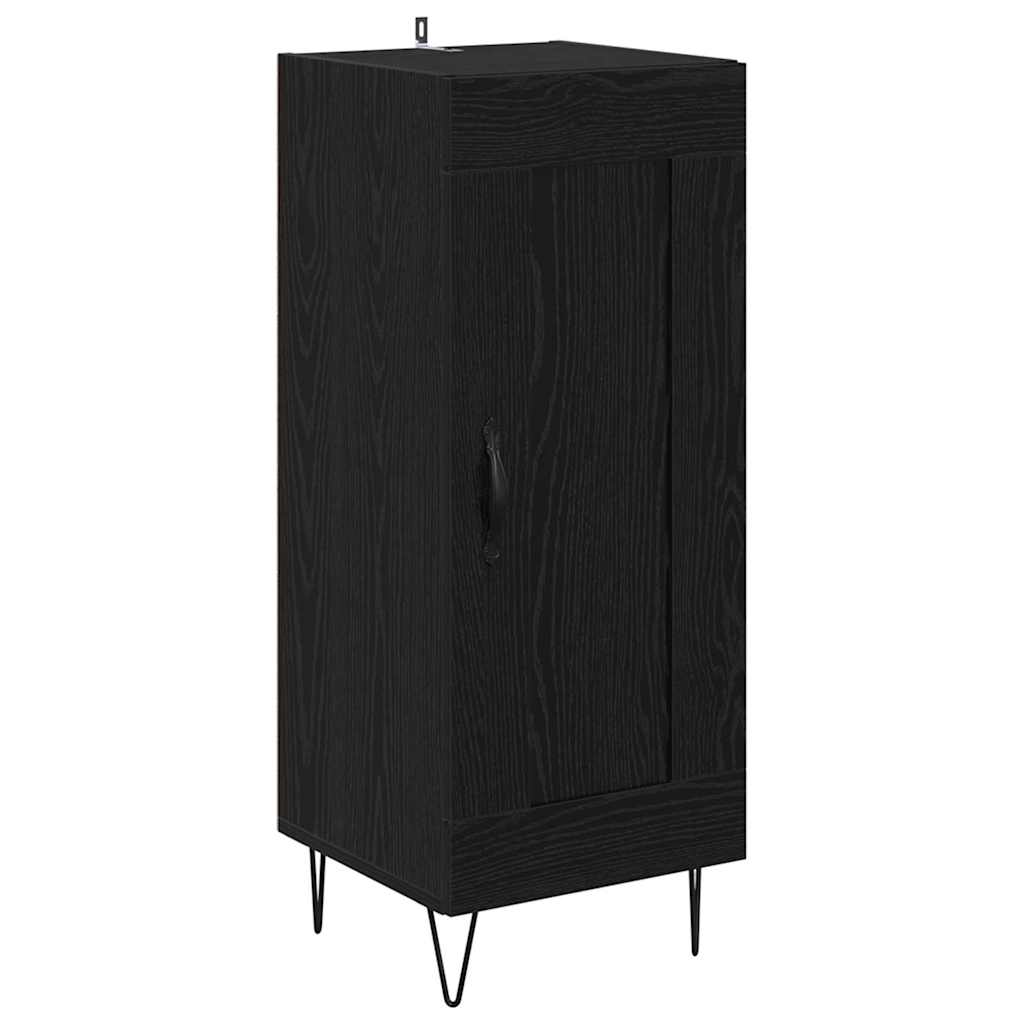 Highboard Schwarz Eichen-Optik 34,5 x 34 x 90 cm Holzwerkstoff