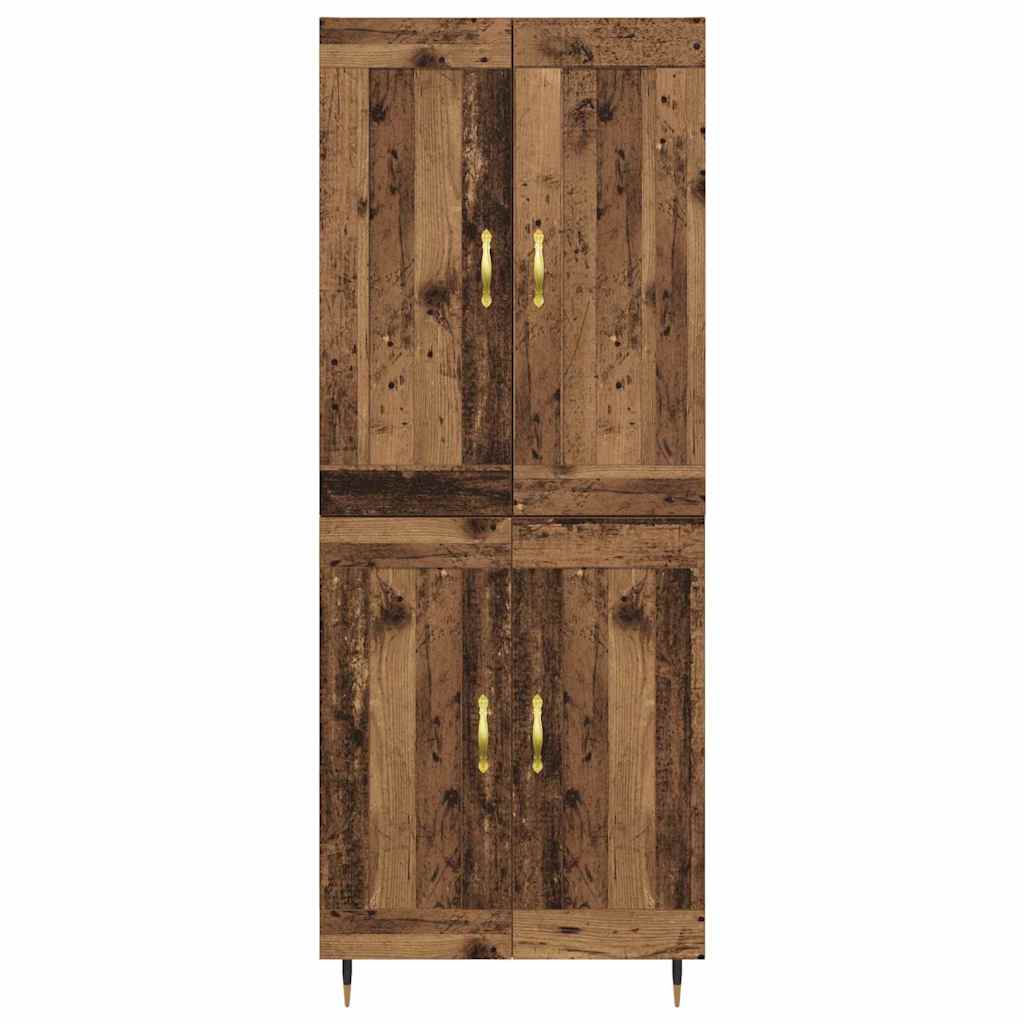 Highboard Altholz 69,5 x 34 x 90 cm Holzwerkstoff