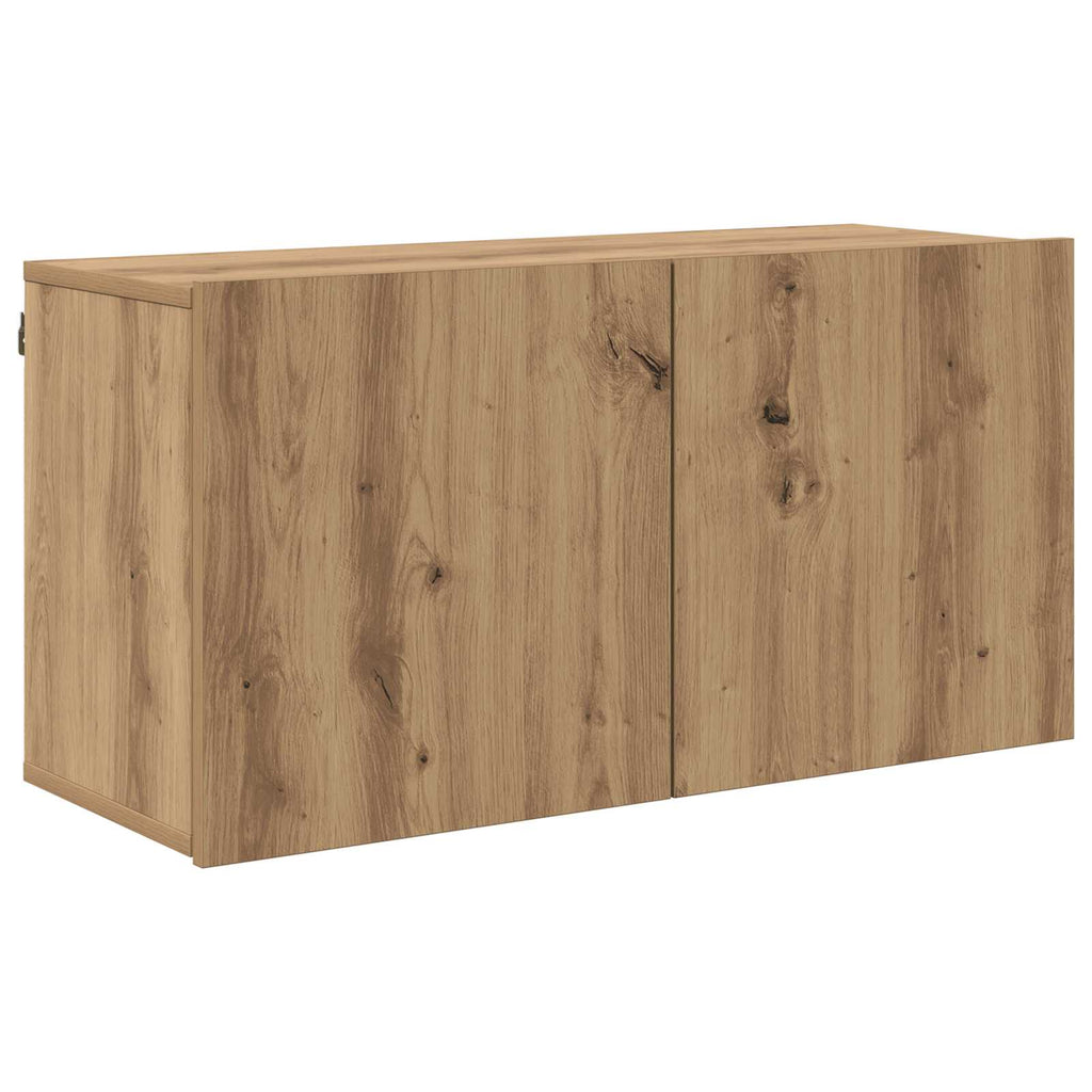 TV-Schränk Wandmontiert 4 pcs Artisan-Eiche Holzwerkstoff