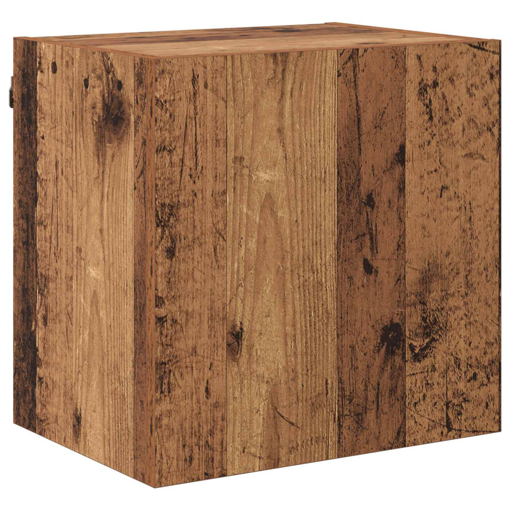 TV-Wandmöbel Wandmontiert 5 pcs Altholz Holzwerkstoff