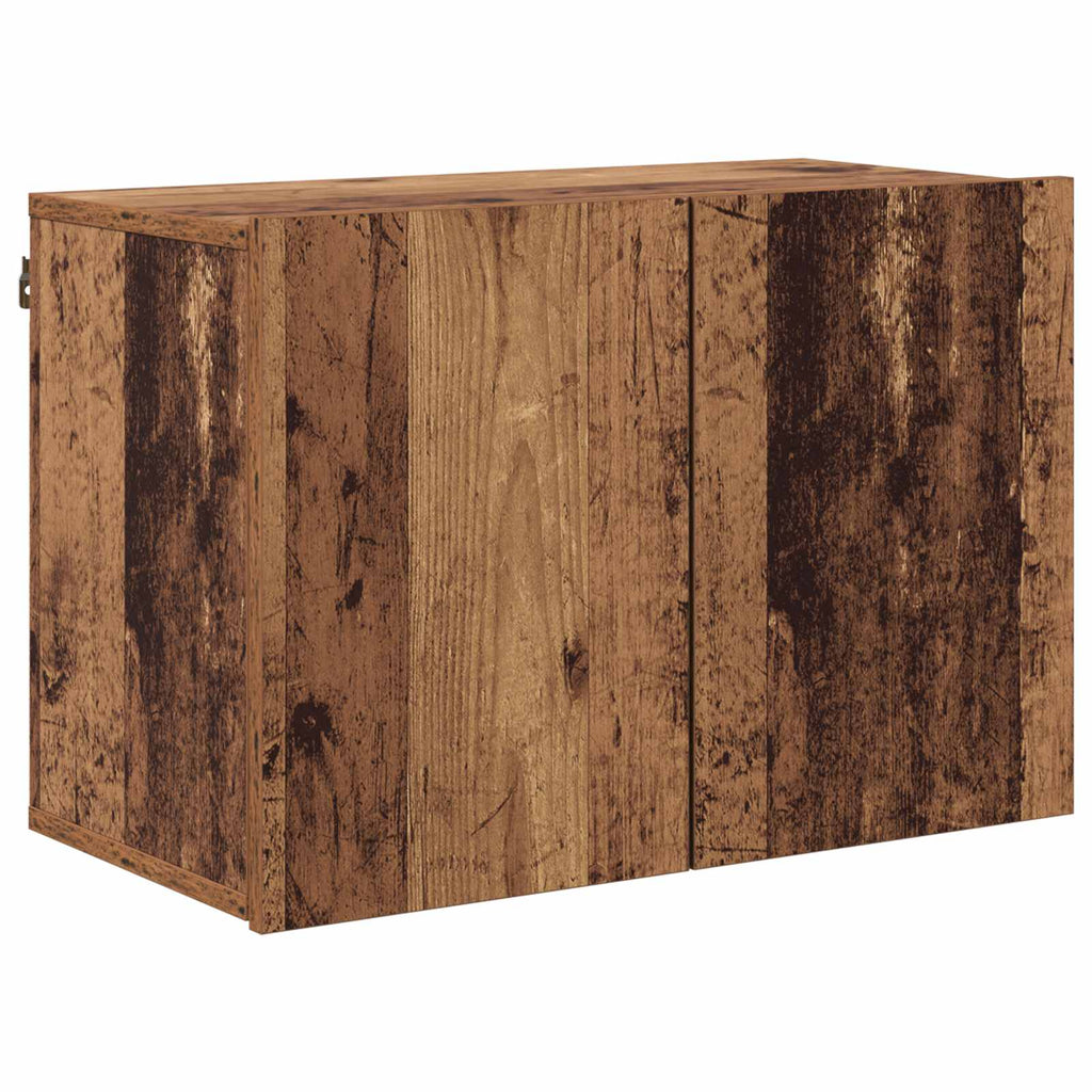TV-Wandmöbel Wandmontiert 5 pcs Altholz Holzwerkstoff