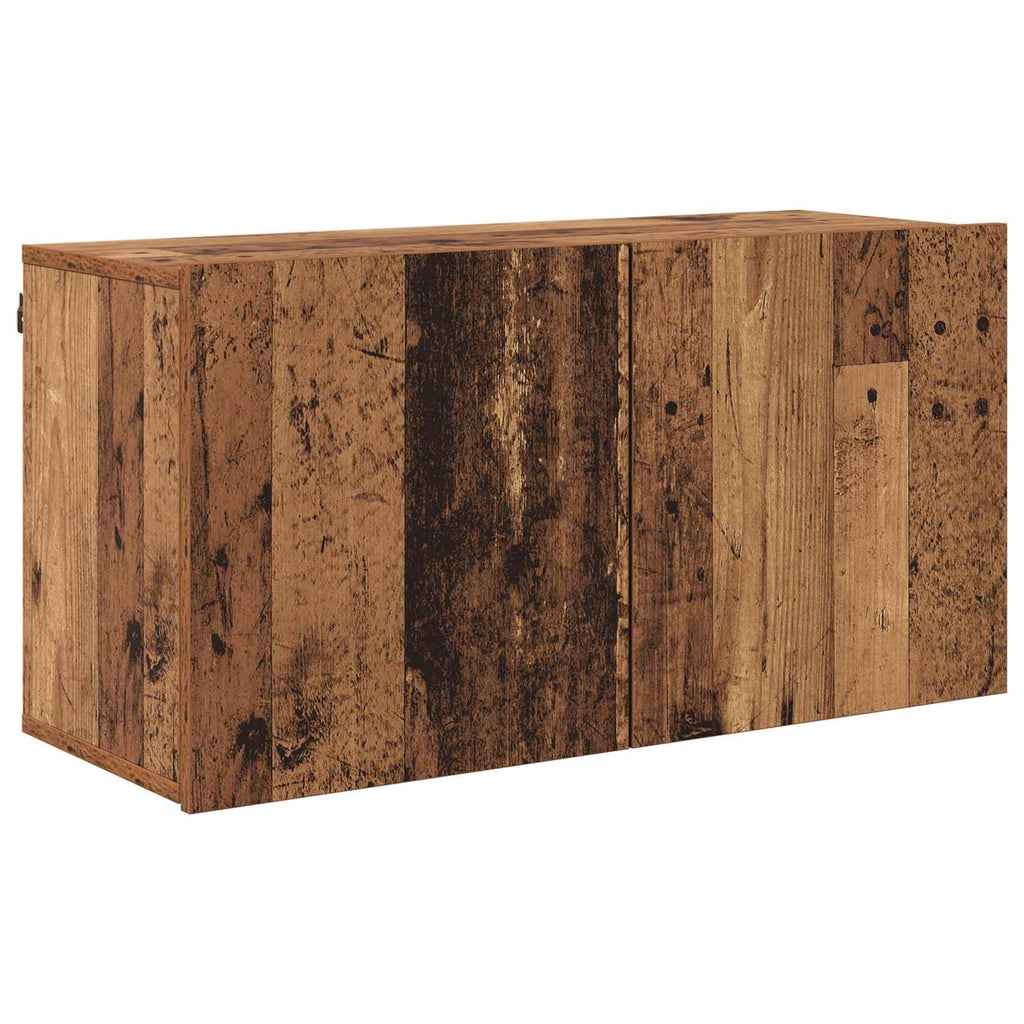 TV-Wandmöbel Wandmontiert 5 pcs Altholz Holzwerkstoff