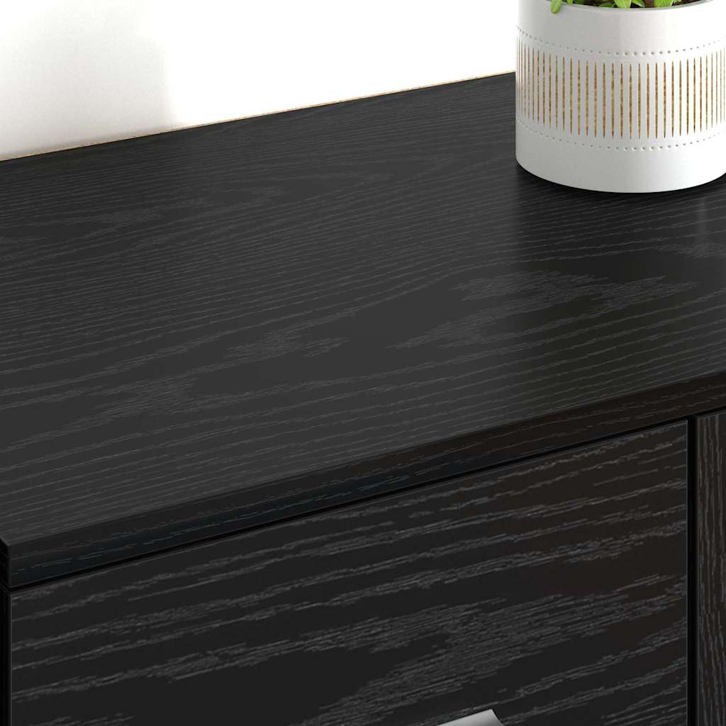 Sideboards Corona 2 pcs Schwarz Eichen-Optik 59 x 39 x 80 cm