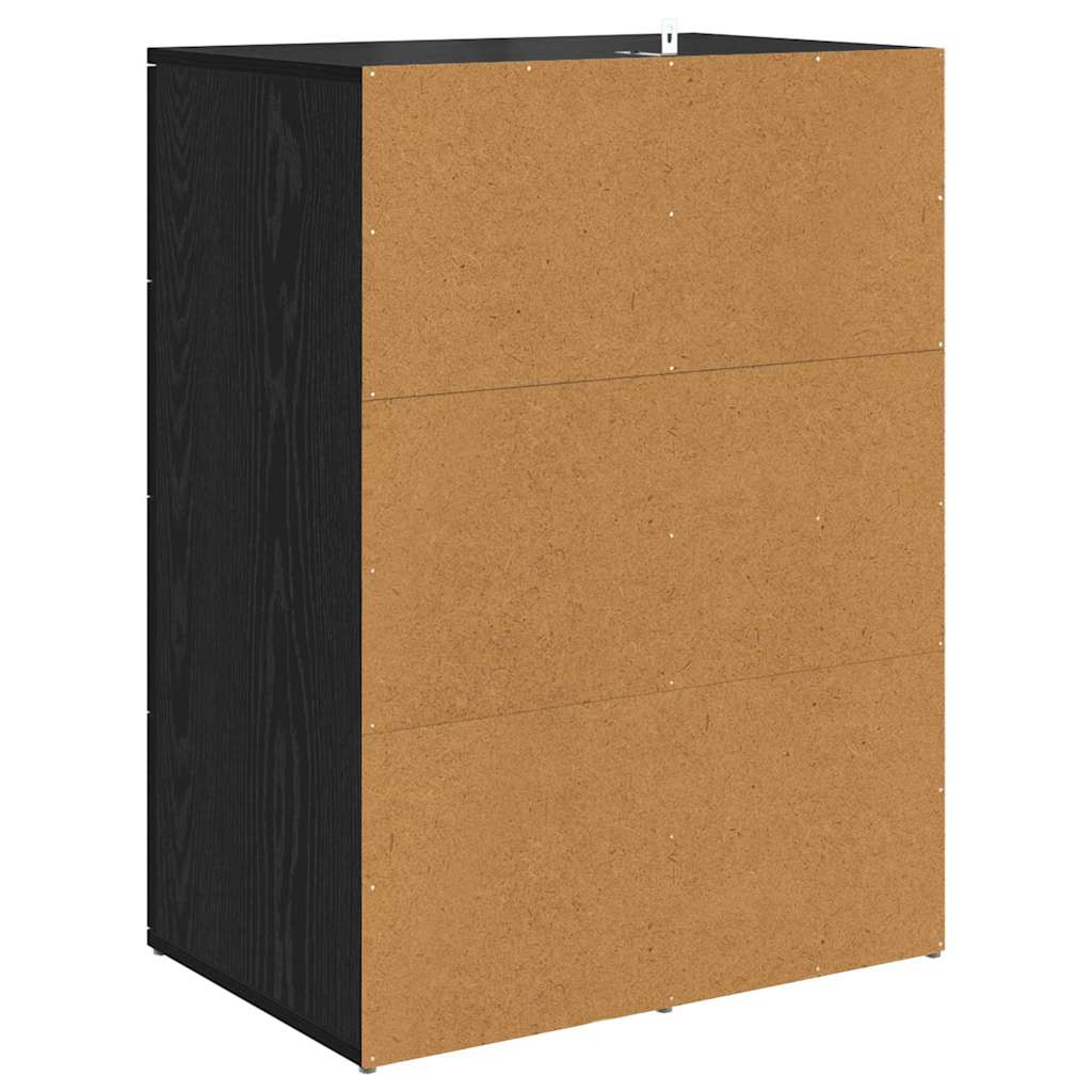 Sideboards Corona 2 pcs Schwarz Eichen-Optik 59 x 39 x 80 cm