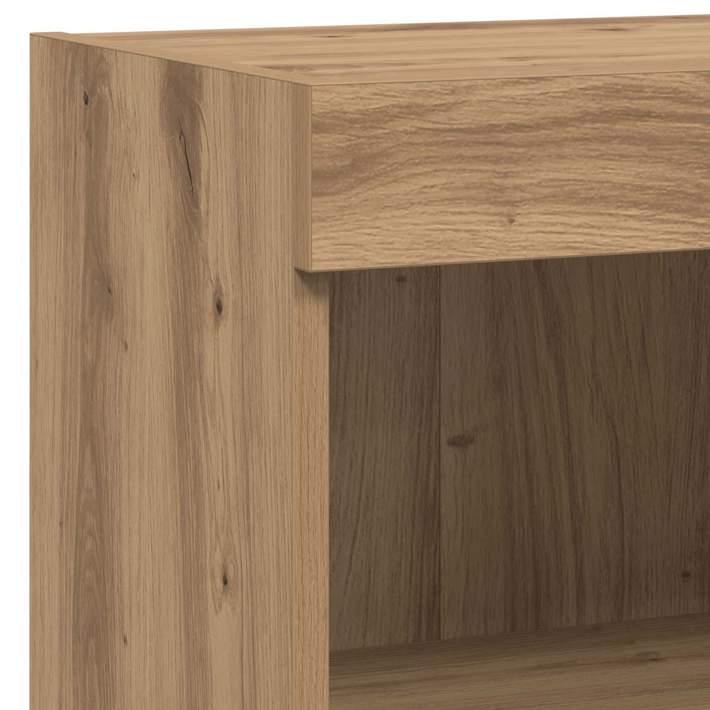 TV-Wandregale Wandmontiert 4 pcs Artisan-Eiche Holzwerkstoff