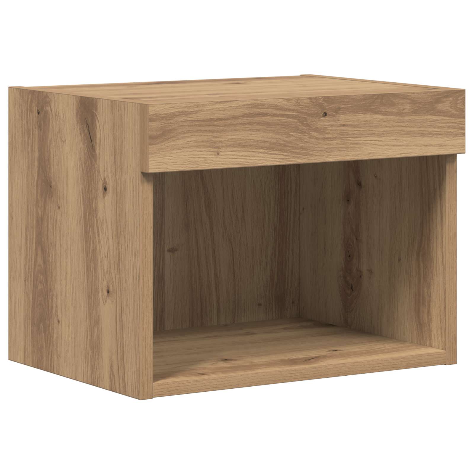 TV-Wandregale Wandmontiert 4 pcs Artisan-Eiche Holzwerkstoff