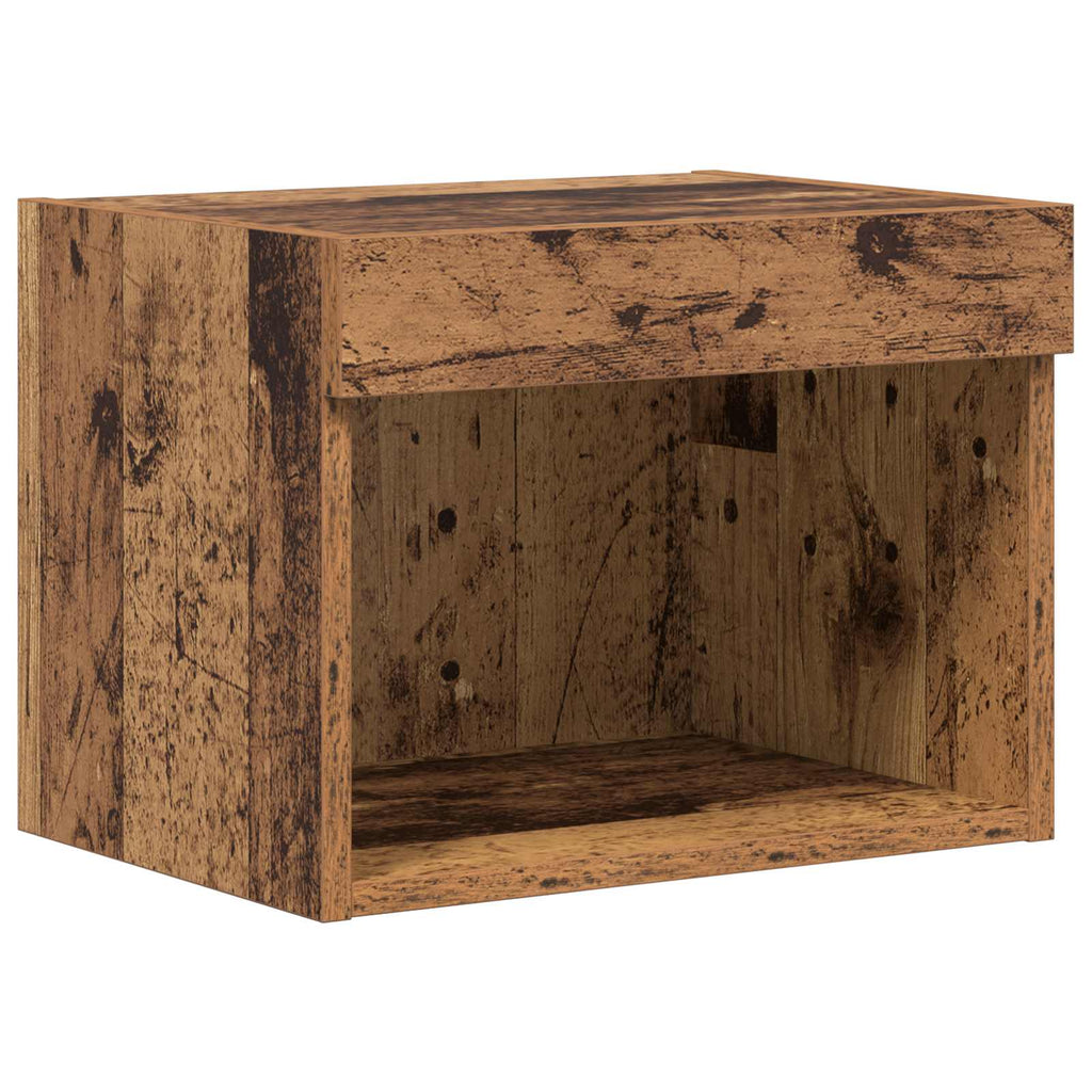 TV-Wandregale Wandmontiert 4 pcs Artisan-Eiche Holzwerkstoff