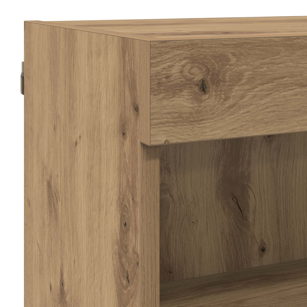 TV-Wandmöbel Wandmontiert 6 pcs Artisan-Eiche Holzwerkstoff