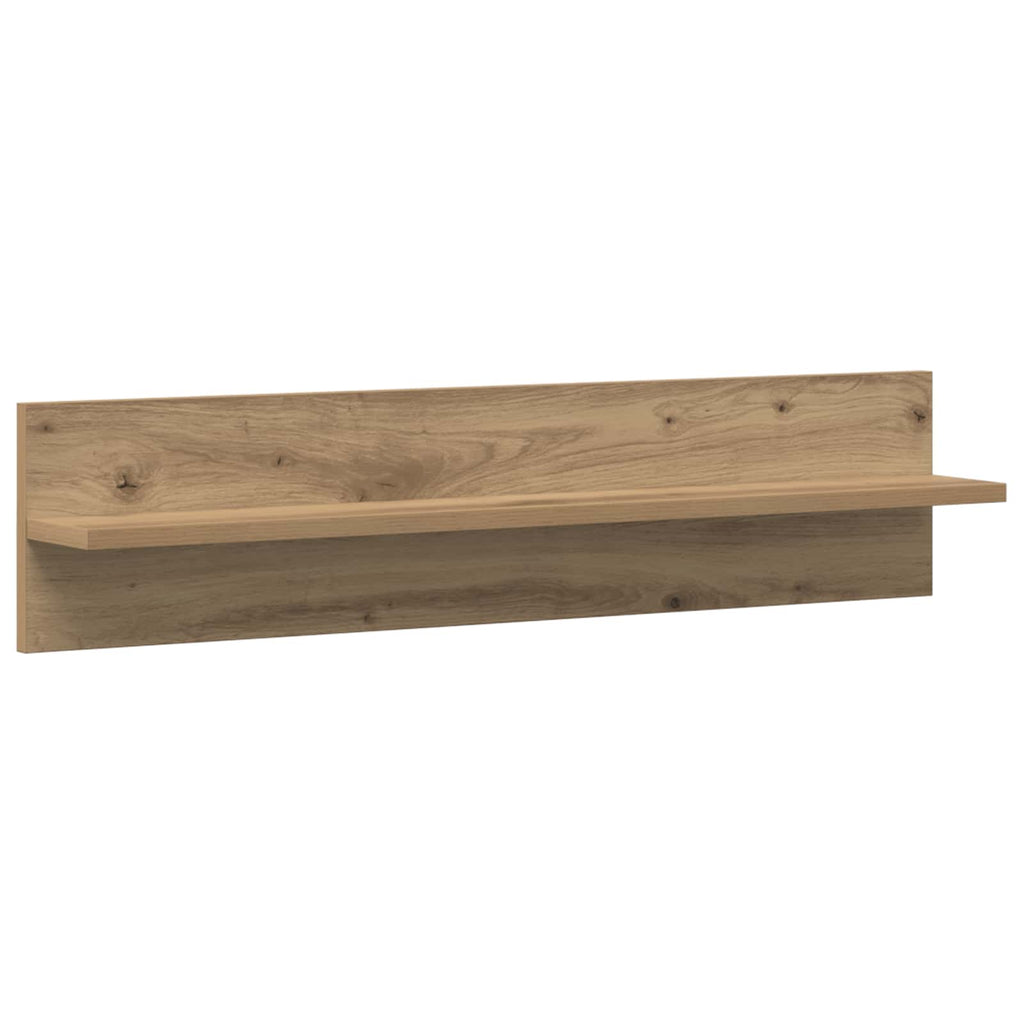 TV-Wandregal-Set mit LED 5 pcs Artisan-Eiche Holzwerkstoff