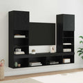TV Wand Einheiten mit LED 5 pcs 40,5 x 30 x 102 cm