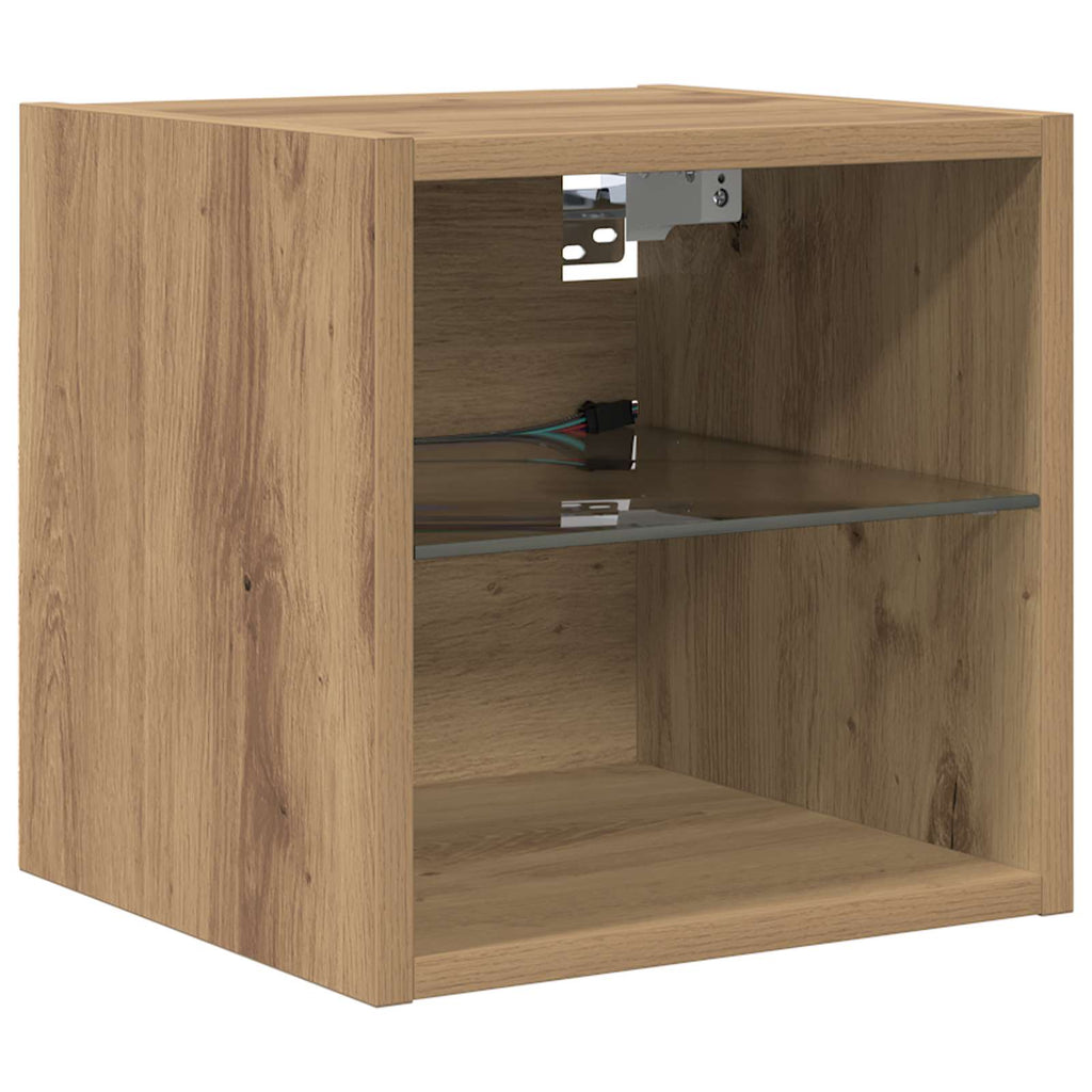 TV-Wandgeräte Wandmontiert 6 pcs Artisan-Eiche Holzwerkstoff
