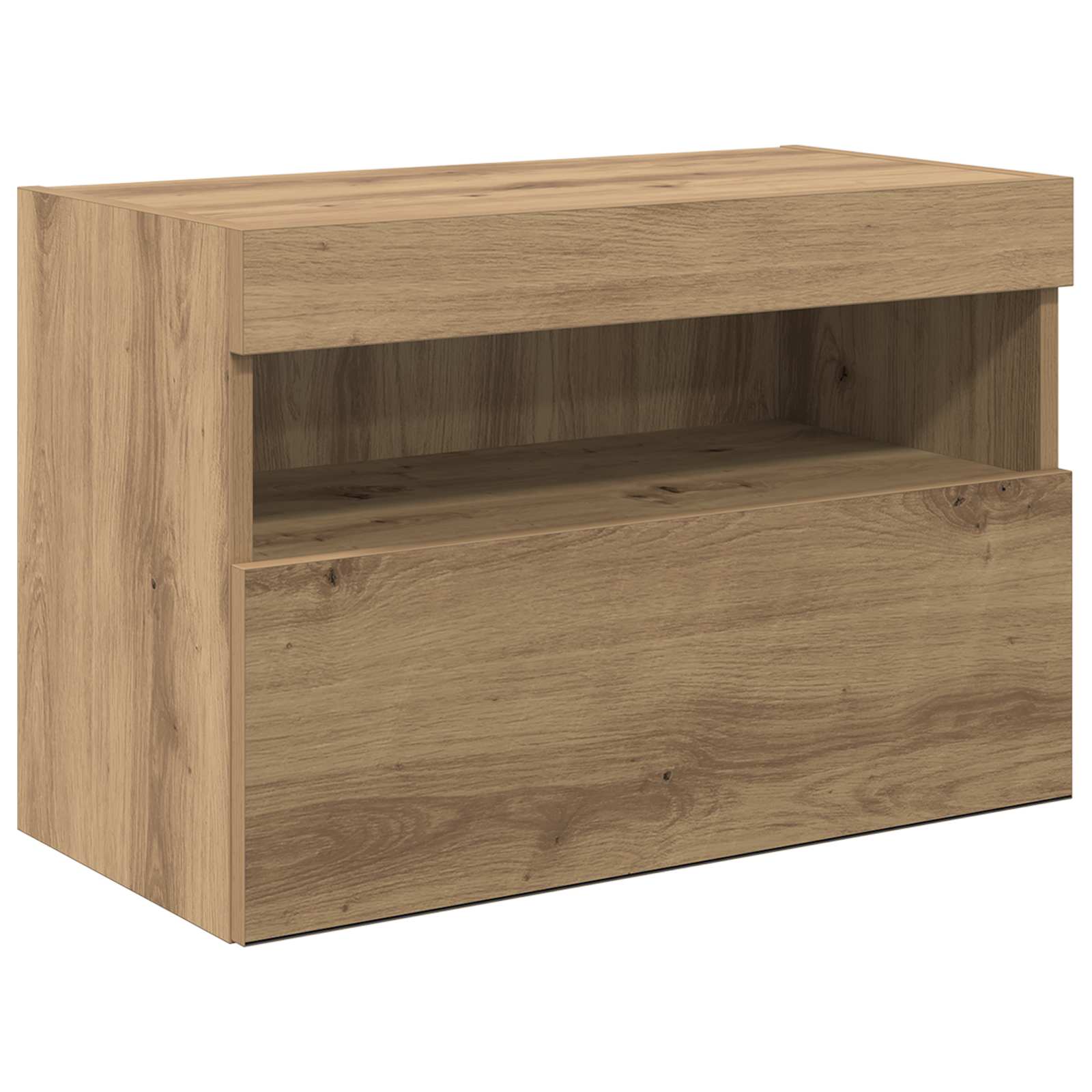 TV-Wandgeräte Wandmontiert 6 pcs Artisan-Eiche Holzwerkstoff