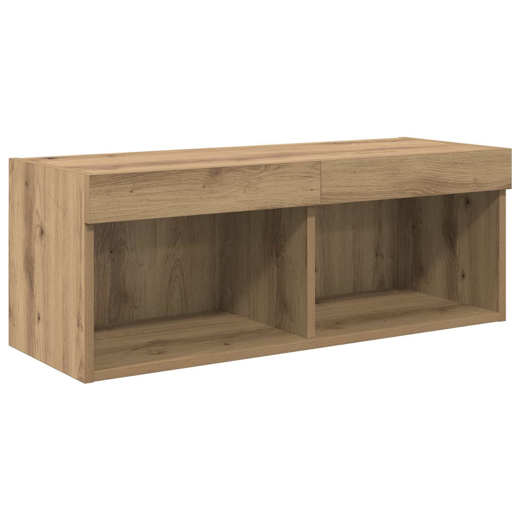 TV-Wandgeräte Wandmontiert 6 pcs Artisan-Eiche Holzwerkstoff